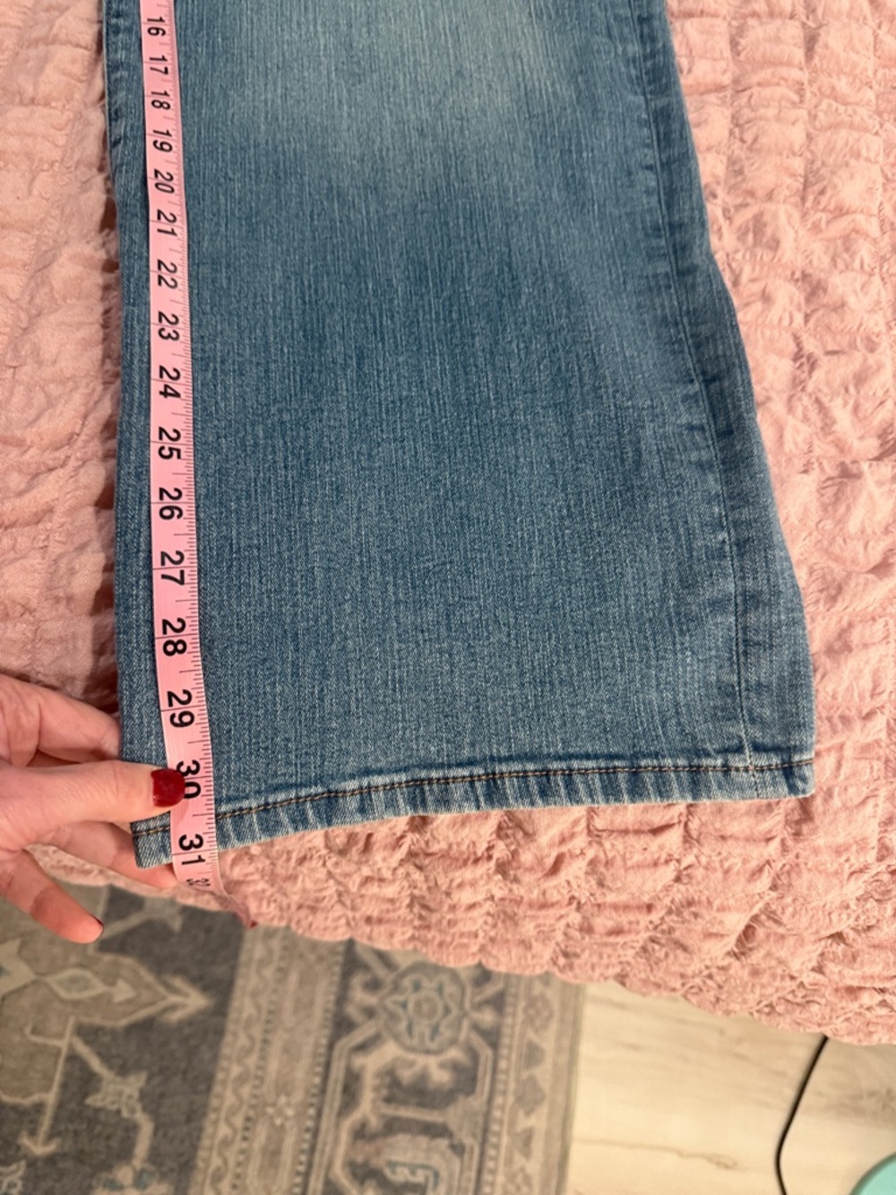 Jessica Simpson Women’s Dance the Night Away Wide Leg Boyfriend Jeans, Size 10 - Picture 11 of 12